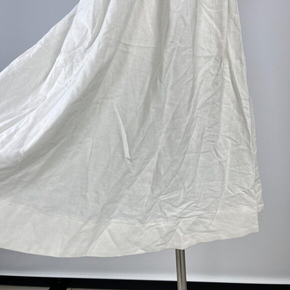 NWOT Farm Rio Linen Blend White Sleeveless Mini Dress Size XL - Picture 5 of 12